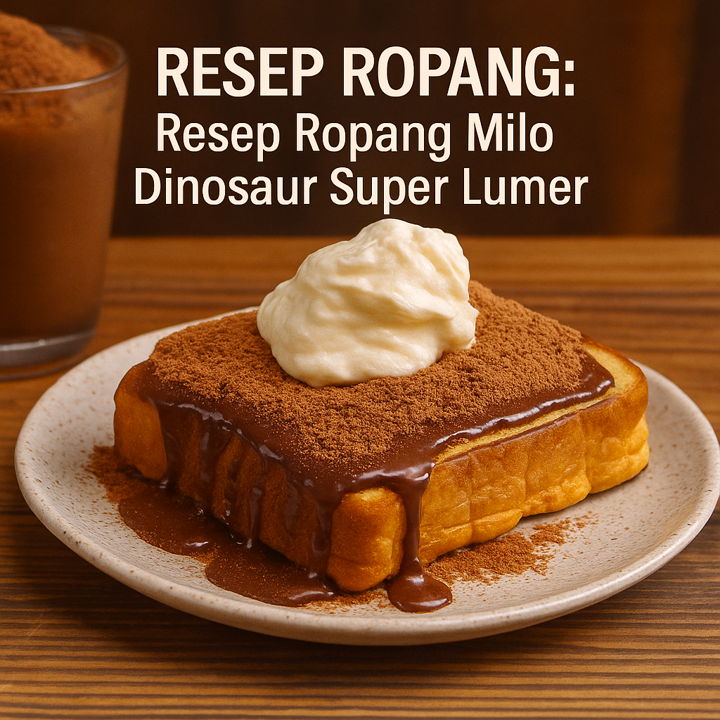 Resep Ropang Milo Dinosaur Super Lumer
