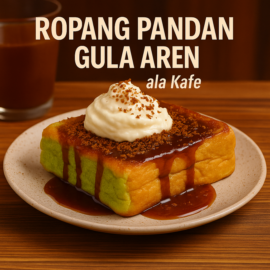 Ropang Pandan Gula Aren ala Kafe