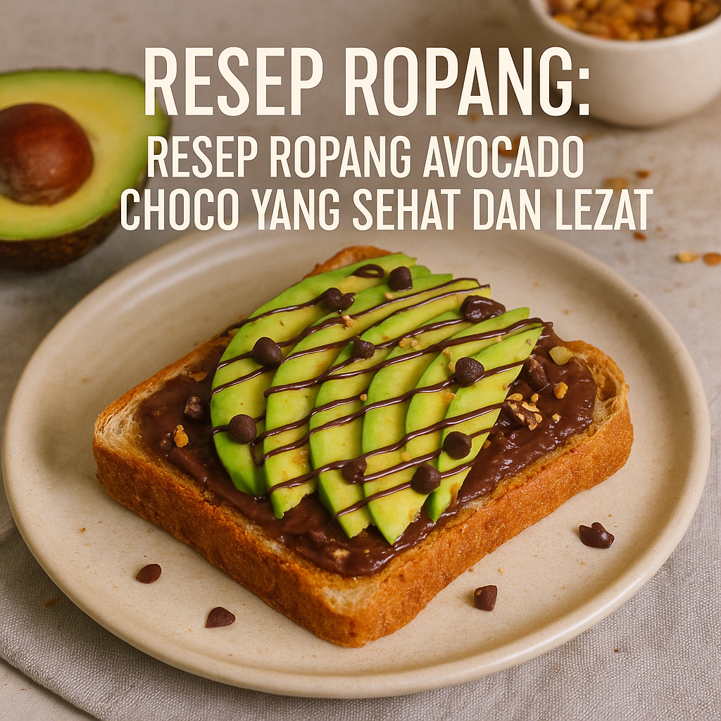 Resep Ropang Avocado Choco yang Sehat dan Lezat