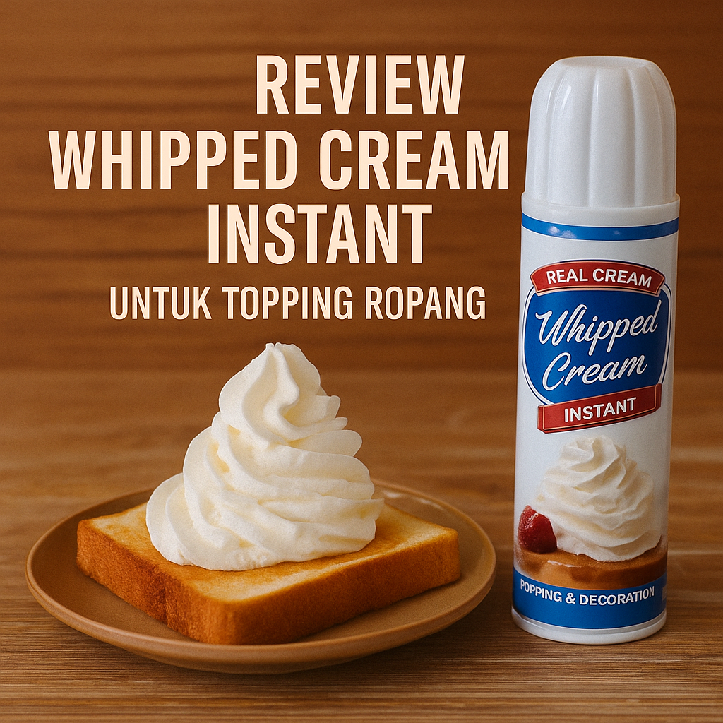 Review Whipped Cream Instan untuk Topping Ropang