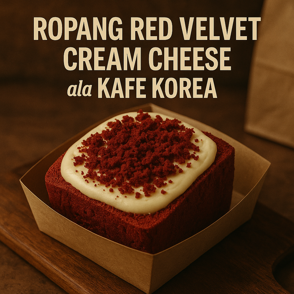 Ropang Red Velvet Cream Cheese ala Kafe Korea