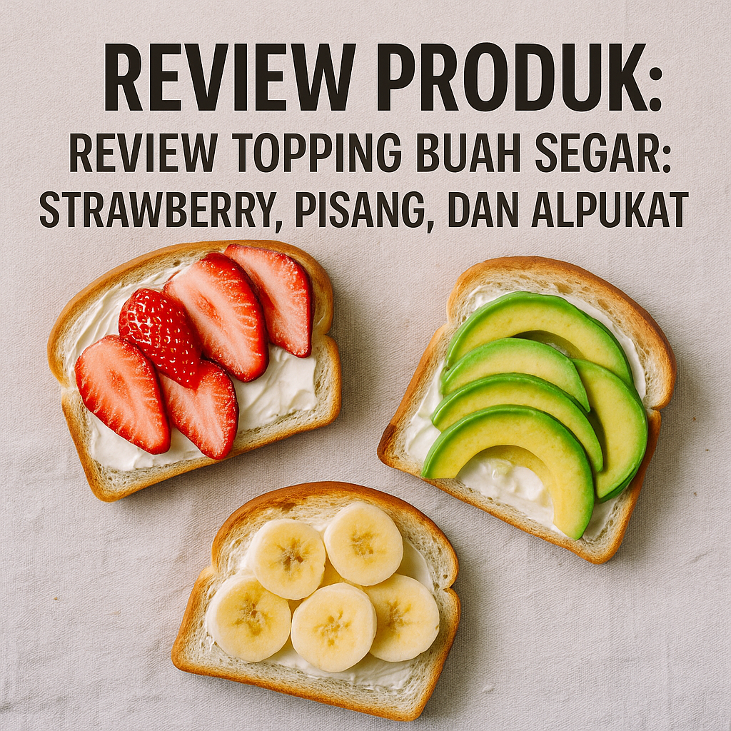 Review Topping Buah Segar: Strawberry, Pisang, dan Alpukat