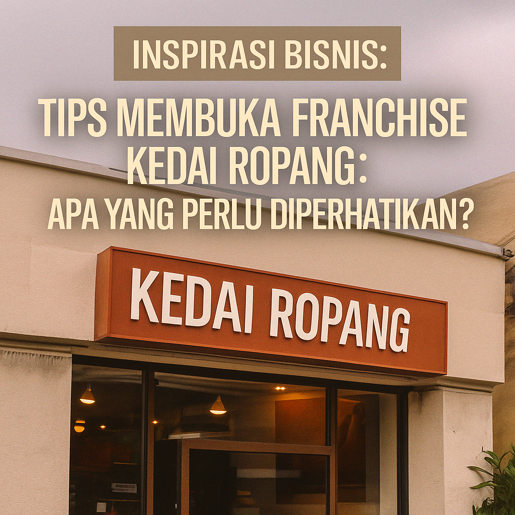 Tips Membuka Franchise Kedai Ropang: Apa yang Perlu Diperhatikan?
