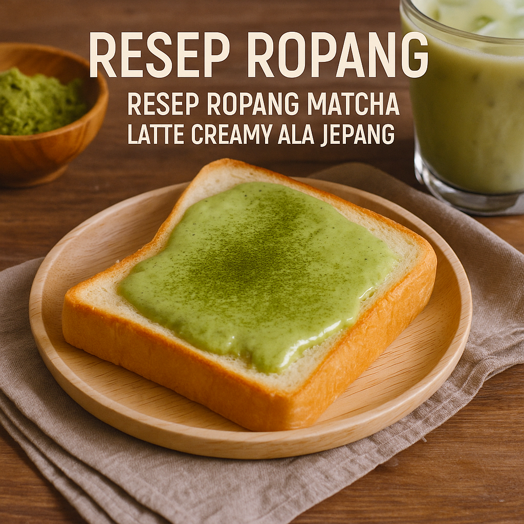Resep Ropang Matcha Latte Creamy ala Jepang