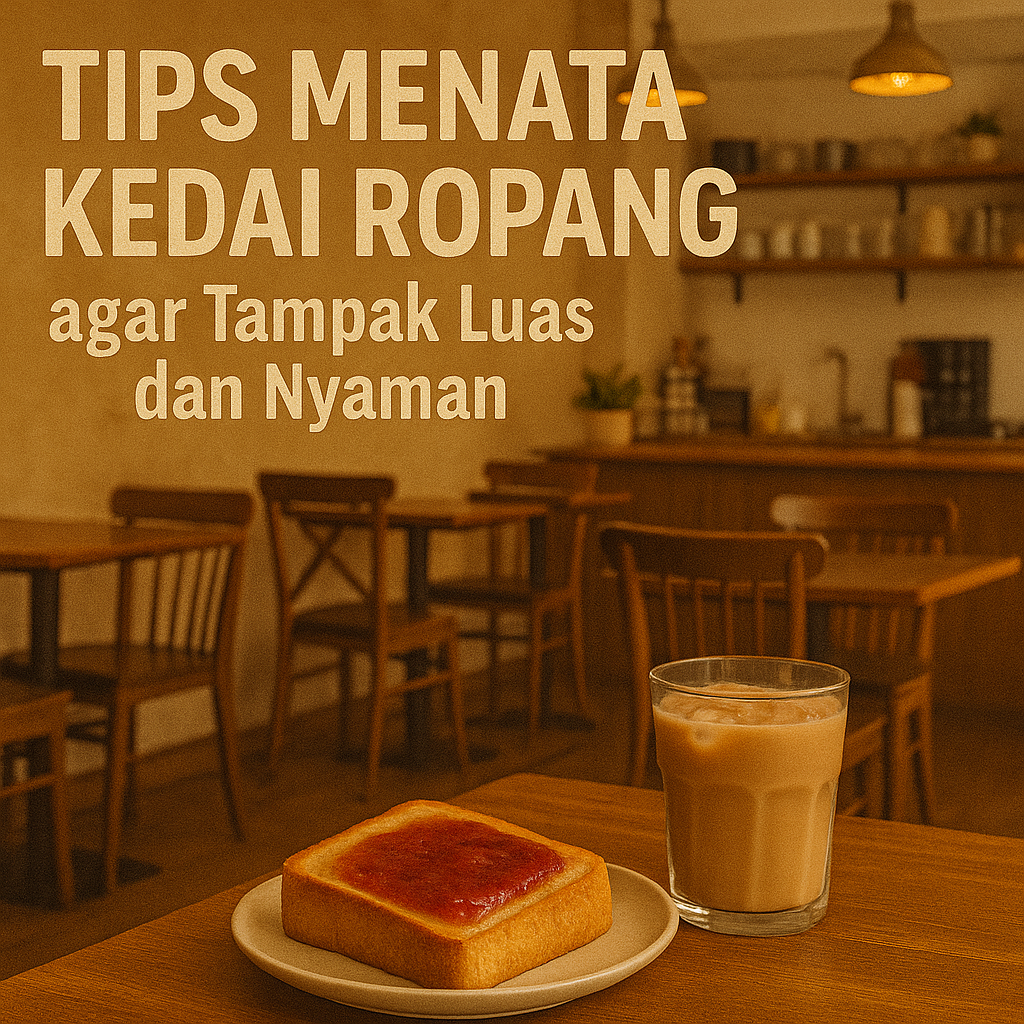 Tips Menata Kedai Ropang agar Tampak Luas dan Nyaman